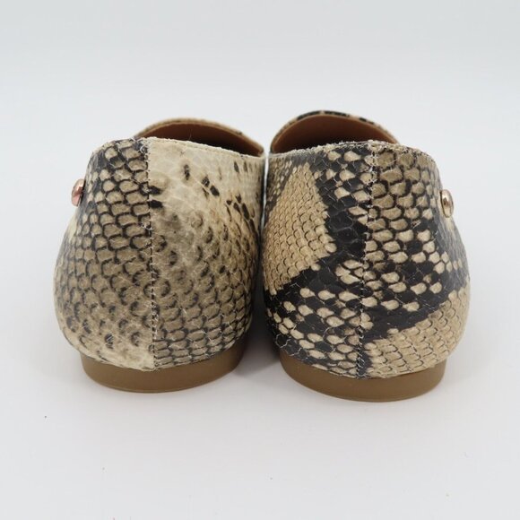 GUESS 8 M Erica Faux Leather Snakeskin Snake Python Pointed Toe Flats Shoes NEW - Picture 7 of 13